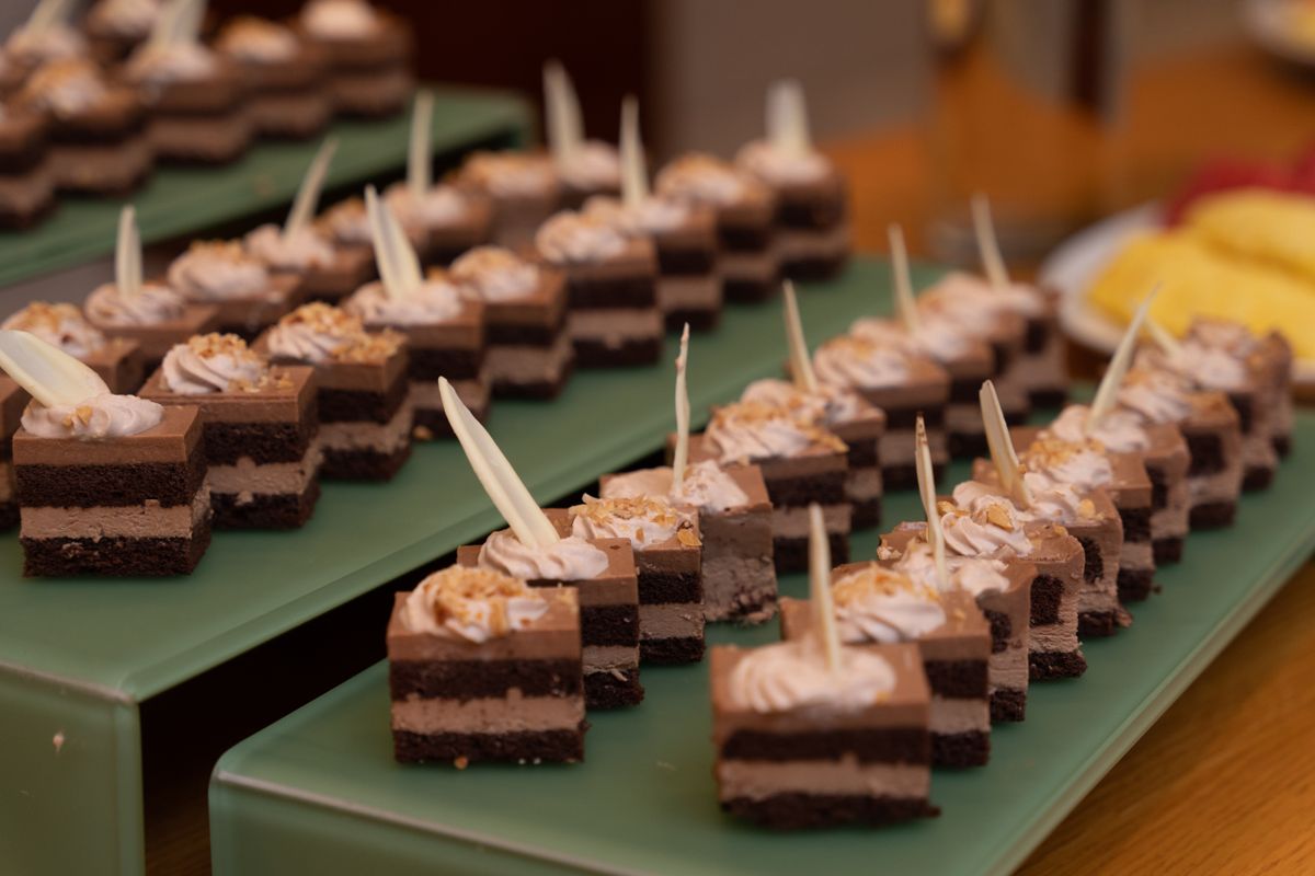 Csokoládés rétes torta közelről